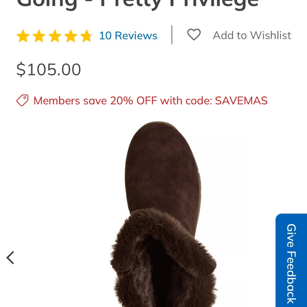 Skechers Dark Brown Fur-Lined leather boot